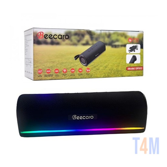 Beecaro Portable Bluetooth Speaker GP502 1500mAh Black